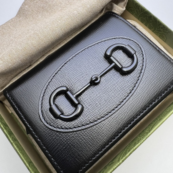 G*u*i horsebit 1955 card case wallet
